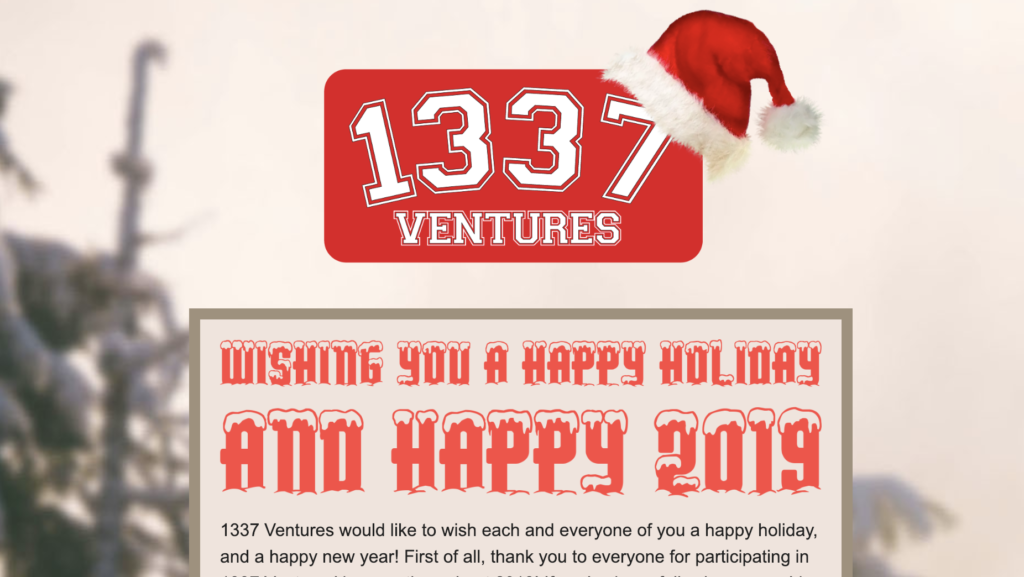 1337 Ventures’ 2018 Recap